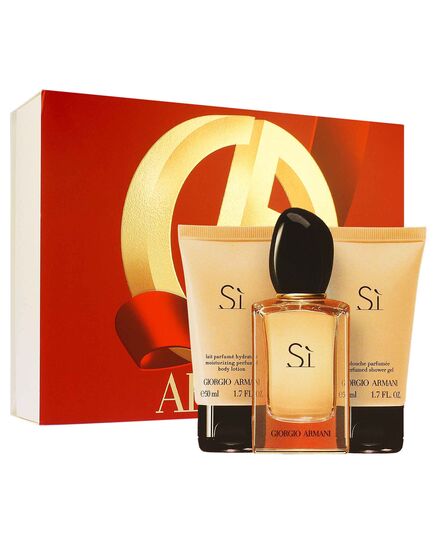 GIORGIO ARMANI SÌ SET W (EDP 50ML + SHOWER GEL 50ML + BODY LOTION 50ML)