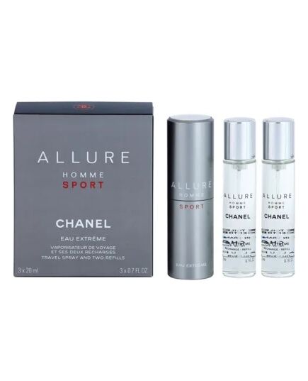 CHANEL ALLURE HOMME SPORT EAU EXTREME EAU DE TOILETTE FOR MEN 3X20 ML REFILLABLE