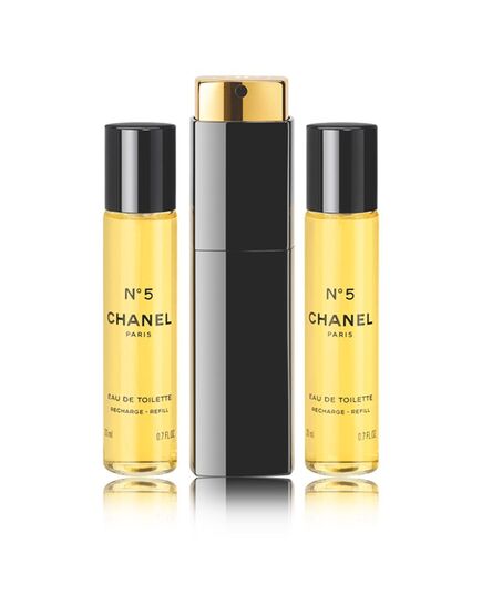 CHANEL N°5 EAU DE TOILETTE EDT 3X20ML REFILLABLE