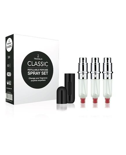 TRAVALO CLASSIC HD REFILLABLE PERFUME SPRAYER GIFT SETBLACK