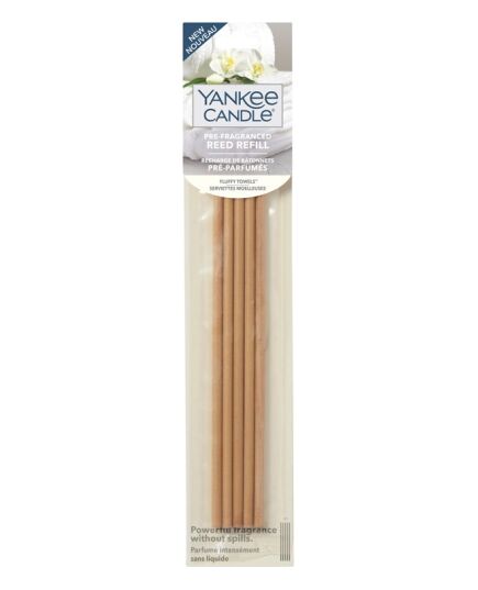 YANKEE CANDLE PRE-FRAGRAN.REED FLUFFY TOWELS FILLING INTO THE DIFFUSER 5X PCS