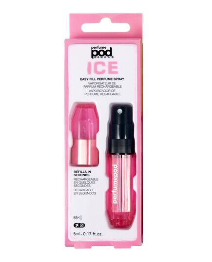 TRAVALO PERFUME POD ICE REFILLABLE PERFUME SPRAYER 5 ML PINK