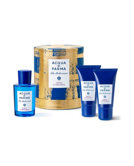 ACQUA DI PARMA BLU MEDITERRANEO - MIRTO DI PANAREA GIFT SET EDT 100 ML, SHOWER GEL 75 ML A SHOWER GEL 75 ML