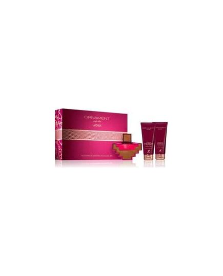 AFNAN ORNAMENT PURPLE ALLURE GIFT SET EDP 100 ML, SHOWER GEL 100 ML AND BODY LOTION 100 ML