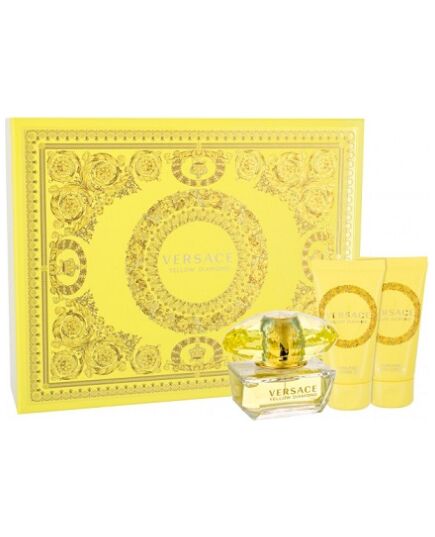 VERSACE YELLOW DIAMOND EAU DE TOILETTE FOR WOMEN 50 ML + TĚLOVÉ MLÉKO 50 ML + SPRCHOVÝ GEL 50 ML GIFT SET