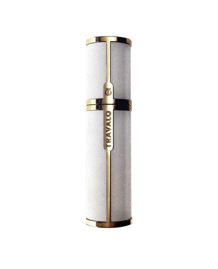 TRAVALO MILANO REFILLABLE ATOMISER 5ML WHITE & GOLD