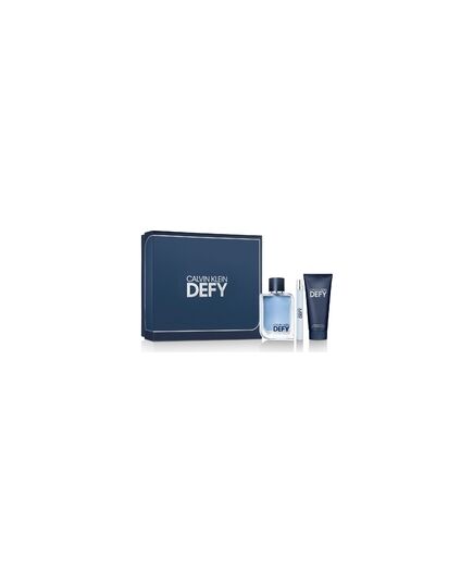 CALVIN KLEIN DEFY GIFT SET EDT 100 ML, MINIATURE EDT 10 ML AND SHOWER GEL FOR BODY AND HAIR 100 ML