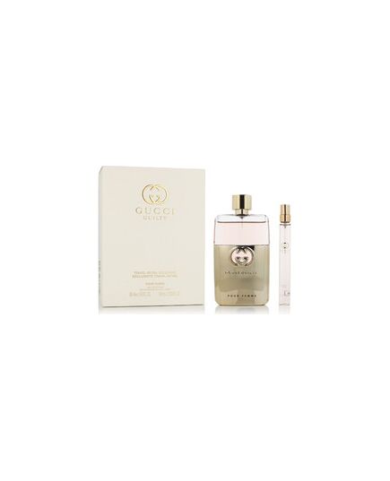 GUCCI GUILTY POUR FEMME EAU DE PARFUM GIFT SET EDP 90 ML AND MINIATURE EDP 10 ML
