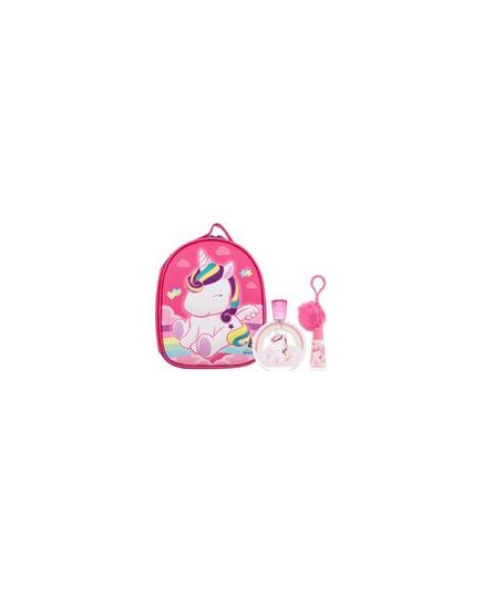FRAGRANCES FOR CHILDREN EAU MY UNICORN GIFT SET EDT 100ML, LIP GLOSS 7ML, KEYCHAIN AND COSMETIC BAG