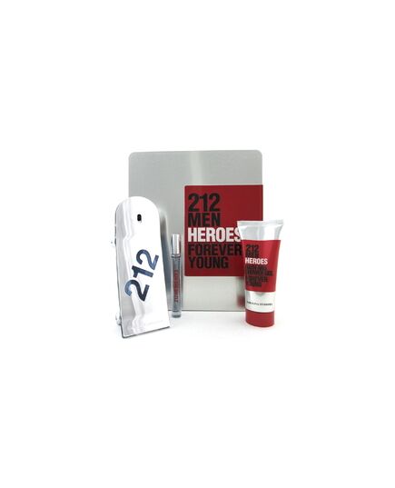 CAROLINA HERRERA 212 MEN HEROES GIFT SET EDT 90 ML, SHOWER GEL 100 ML A MINIATURKA EDT 10 ML