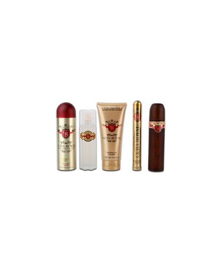 CUBA ROYAL MUST HAVE GIFT SET EDT 100 ML, 35 ML EDT, AFTER SHAVE 100 ML SHOWER GEL 200 ML AND 200 ML DEOSPRAY