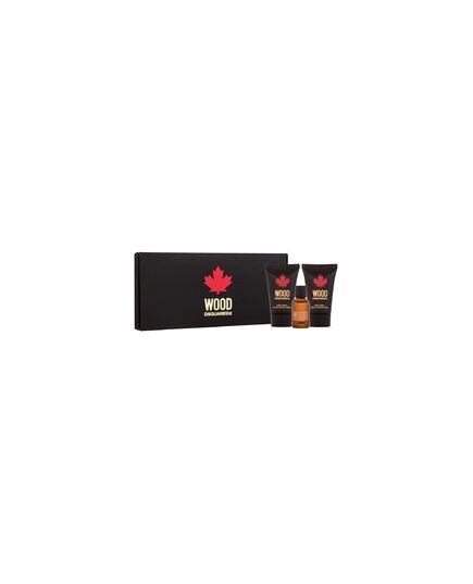 DSQUARED2 WOOD POUR HOME MINI SET EDT 5 ML, SHOWER GEL 25 ML AND AFTERSHAVE BALM 25 ML