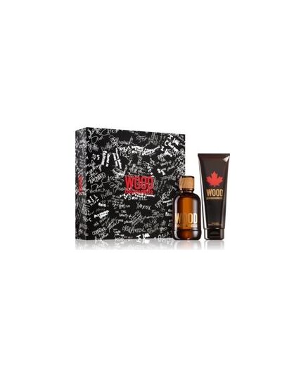 DSQUARED2 GREEN WOOD GIFT SET EDT 100 ML AND SHOWER GEL 150 ML