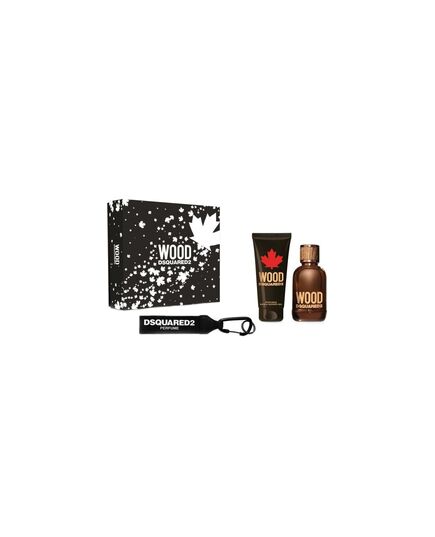 DSQUARED2 WOOD POUR HOMME GIFT SET EDT 100 ML, SHOWER GEL 100 ML AND KEYCHAIN