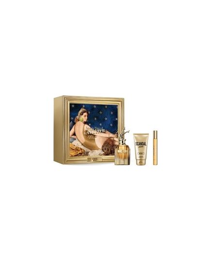 JEAN PAUL GAULTIER SCANDAL ABSOLU GIFT SET PARFUM 80 ML, BODY LOTION 75 ML AND MINIATURE 10 ML