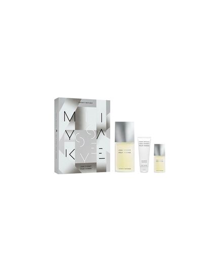 ISSEY MIYAKE L'EAU D'ISSEY POUR HOMME GIFT SET EDT 125 ML, MINIATURE EDT 15 ML AND SHOWER GEL 50 ML