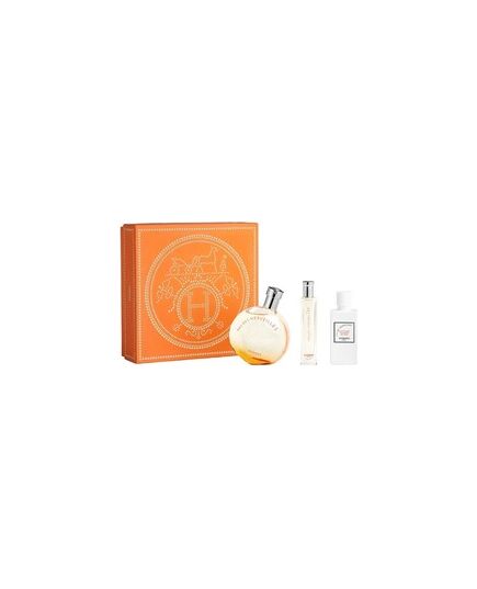 HERMÈS EAU DES MERVEILLES GIFT SET EDT 50ML, BODY LOTION 40ML AND EDT 15ML