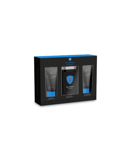 LAMBORGHINI ACQUA GIFT SET EDT 125 ML, SHOWER GEL 100 ML AND AFTER SHAVE BALSAM (AFTER SHAVE BALM) 100 ML