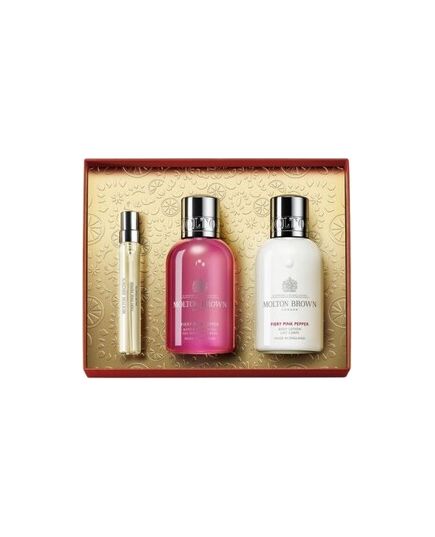 MOLTON BROWN FIERY PINK PEPPER TRAVEL GIFT SET - GIFT SET