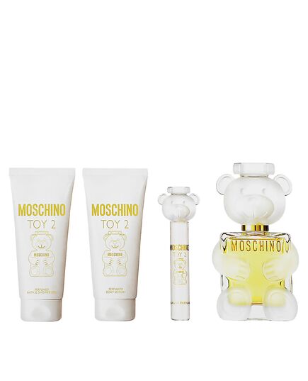 MOSCHINO TOY 2 GIFT SET EDP 100 ML, MINIATURE EDP 10 ML, BODY LOTION 100 ML AND SHOWER GEL 100 ML