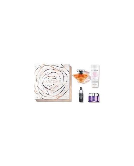 LANCOME TRESOR GIFT SET EDP 100 ML, CLEANSING MILK 50 ML, SERUM 7 ML AND CREAM 15 ML