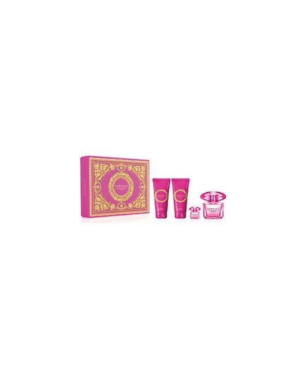 VERSACE BRIGHT CRYSTAL ABSOLU EDP GIFT SET 90 ML, BODY LOTION 100 ML, SHOWER GEL 100 ML AND MINIATURE EDP 5 ML