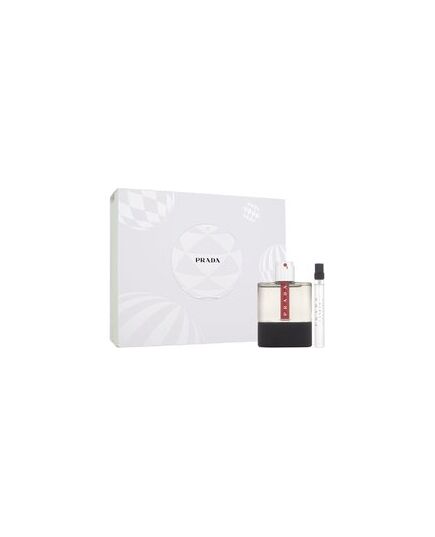 PRADA LUNA ROSSA CARBON GIFT SET EDT 100 ML AND MINIATURE EDT 10 ML