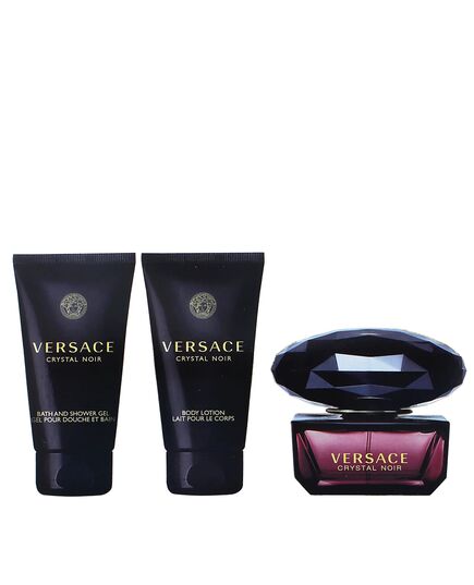 VERSACE CRYSTAL NOIR GIFT SET EDT 50 ML, CRYSTAL NOIR BODY LOTION 50 ML AND SHOWER GEL 50 ML CRYSTAL NOIR