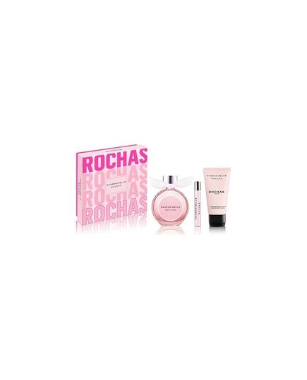 ROCHAS MADEMOISELLE ROCHAS GIFT SET EDP 50 ML, BODY LOTION 50 ML AND MINIATURE EDP 7.5 ML