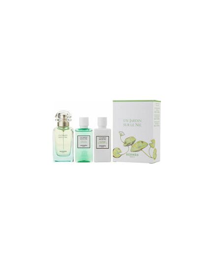 HERMÈS UN JARDIN SUR LE NIL EDT GIFT SET 50 ML, BODY LOTION 40 ML AND SHOWER GEL 40 ML