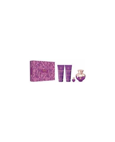 VERSACE DYLAN PURPLE POUR FEMME GIFT SET EDP 100 ML, SHOWER GEL 100 ML, SHOWER GEL 100 ML A MINIATURKA EDP 5 ML