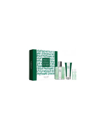 CARON POUR UN HOMME DE CARON GIFT SET EDT 125 ML, SHOWER GEL 75 ML, MINIATURE LE MATIN EDT 5 ML AND MINIATURE LE SOIR EDP 5 ML