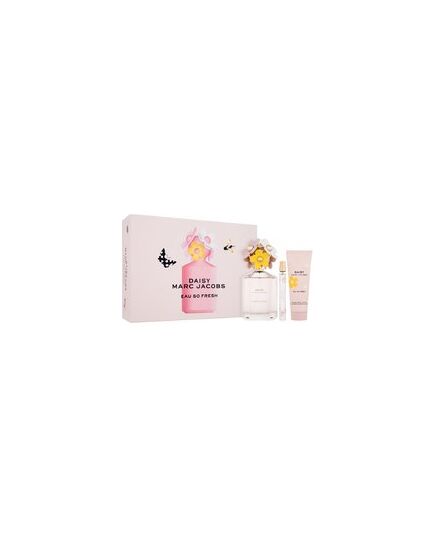 MARC JACOBS DAISY EAU SO FRESH GIFT SET EDT 125ML, BODY LOTION 75ML AND MINI EDT 10ML