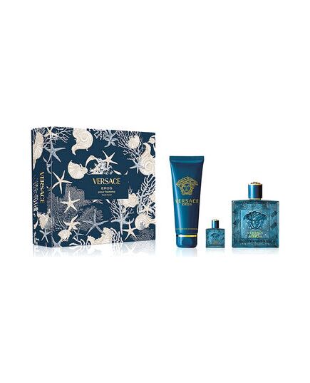VERSACE EROS PARFUM GIFT SET PARFUM 100 ML, SHOWER GEL 150 ML AND A MINIATURE PERFUME 5 ML