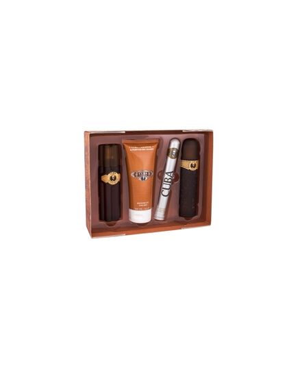 CUBA GOLD GIFT SET EDT 100 ML, AFTER SHAVE CUBA GOLD 100 ML, SHOWER GEL CUBA GOLD 200 ML AND CUBA GOLD EDT 35 ML