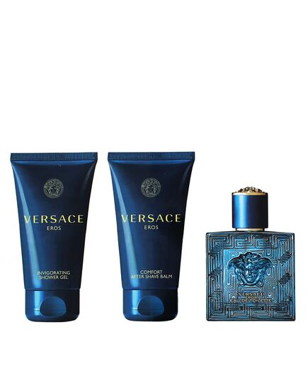 VERSACE EROS EAU DE PARFUM GIFT SET EDP 50 ML, SHOWER GEL 50 ML AND BODY LOTION 50 ML