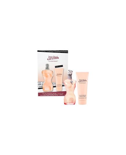JEAN PAUL GAULTIER CLASSIQUE GIFT SET 100 ML EDT AND BODY LOTION CLASSIQUE 75 ML