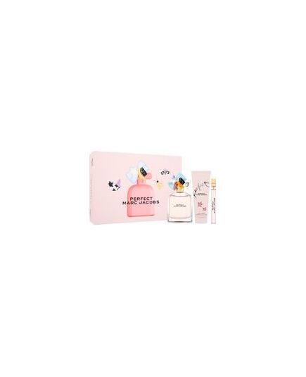 MARC JACOBS PERFECT GIFT SET EDP 100 ML, MINIATURE EDP 10 ML AND BODY LOTION 75 ML