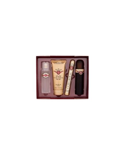 CUBA ROYAL GIFT SET EDT 100 ML, AFTERSHAVE 100 ML, SHOWER GEL 200 ML AND MINIATURE EDT 35 ML