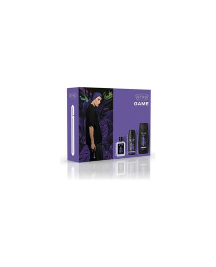 STR8 GAME GIFT SET AFTERSHAVE 50 ML, DEODORANT 150 ML AND SHOWER GEL 250 ML