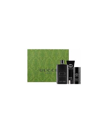GUCCI GUILTY POUR HOMME EAU DE PARFUM GIFT SET EDP 90 ML, SHOWER GEL 50 ML A DEOSTICK 75 ML