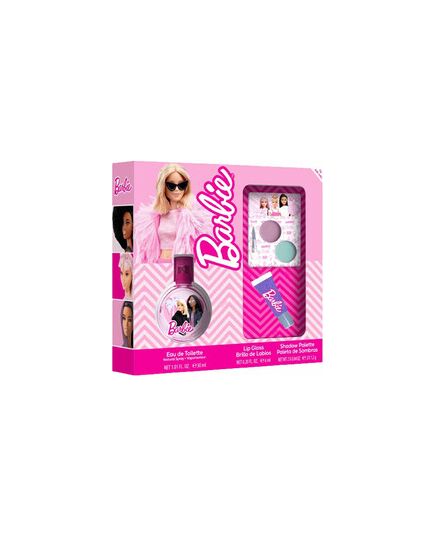 FRAGRANCES FOR CHILDREN BARBIE GIFT SET EDT 30 ML, LIP GLOSS AND EYESHADOW