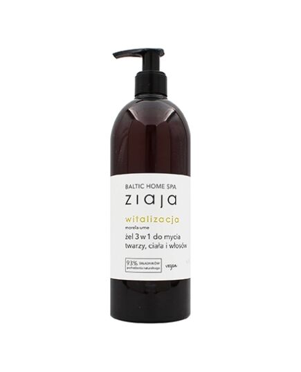 ZIAJA BALTIC HOME SPA VITALITY SHOWER GEL & SHAMPOO 3 IN 1 SHOWER GEL 500ML