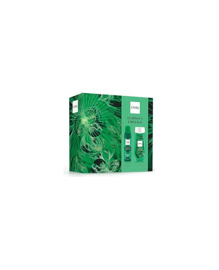 C-THRU LUMINOUS EMERALD GIFT SET DEOSPRAY 150 ML AND SHOWER GEL 250 ML