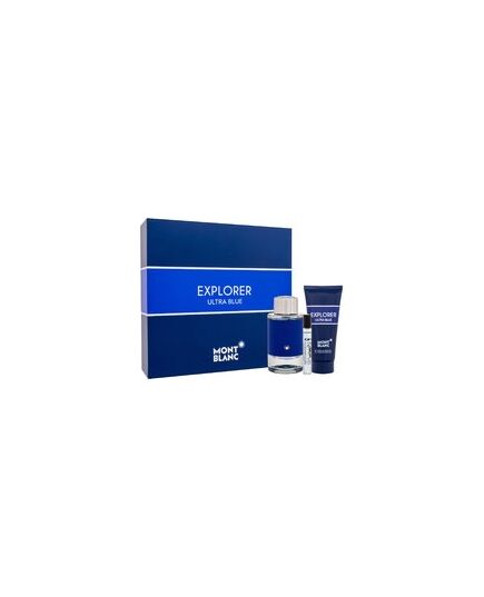 MONT BLANC EXPLORER ULTRA BLUE GIFT SET EDP 100 ML, MINIATURE EDP 7.5 ML AND SHOWER GEL 100 ML