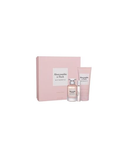 ABERCROMBIE & FITCH AUTHENTIC WOMAN SET EDP 100 ML + MINIATURE EDP 15 ML + BODY LOTION 200 ML
