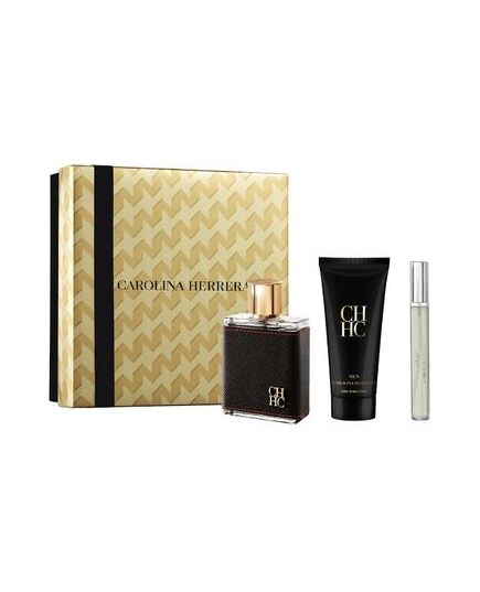 CAROLINA HERRERA CH FOR MAN DÁRKOVÁ SADA EDT 100 ML, MINAITURKA EDT 10 ML A AFTER SHAVE BALSAM ( BALZÁM PO HOLENÍ ) 100 ML