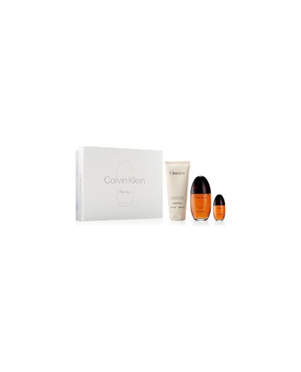 CALVIN KLEIN OBSESSION GIFT SET EDP 100 ML, BODY LOTION 200 ML AND MINIATURE EDP 15 ML