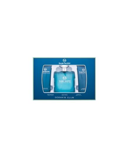 SERGIO TACCHINI OCEAN'S CLUB GIFT SET EDT 100 ML, SHOWER GEL 100 ML AND AFTER SHAVE BALSAM 100 ML