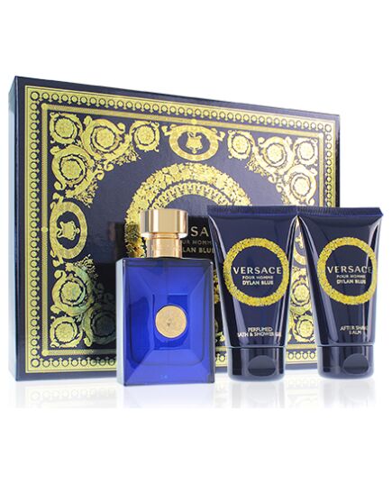 VERSACE DYLAN BLUE POUR HOMME EAU DE TOILETTE FOR MEN 50 ML + SPRCHOVÝ GEL 50 ML + BALZÁM PO HOLENÍ 50 ML GIFT SET